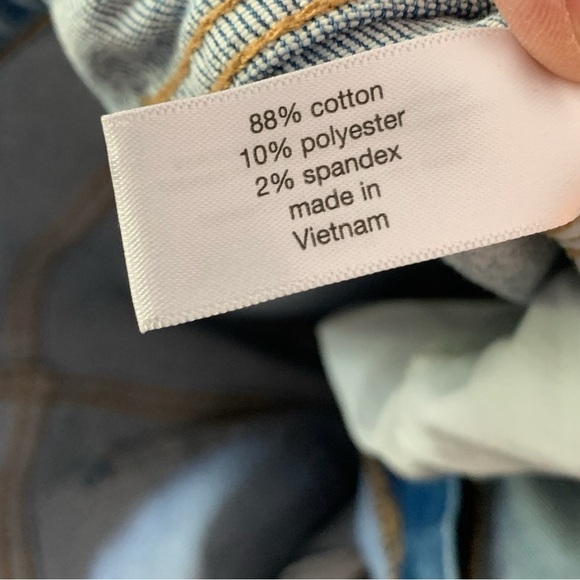 Lane Bryant Women’s Signature Fit Mid-Rise Straight Crop Blue Jeans; Size 18 - Picture 4 of 10